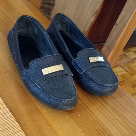 LOAFERS CALVN KLEIN NAVY 6.5 - Picture 4 of 4